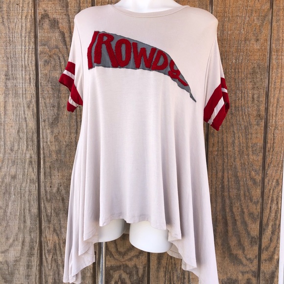 SOLD Judith March Rowdy Varsity Tunic Tee Shirt - Picture 2 of 7